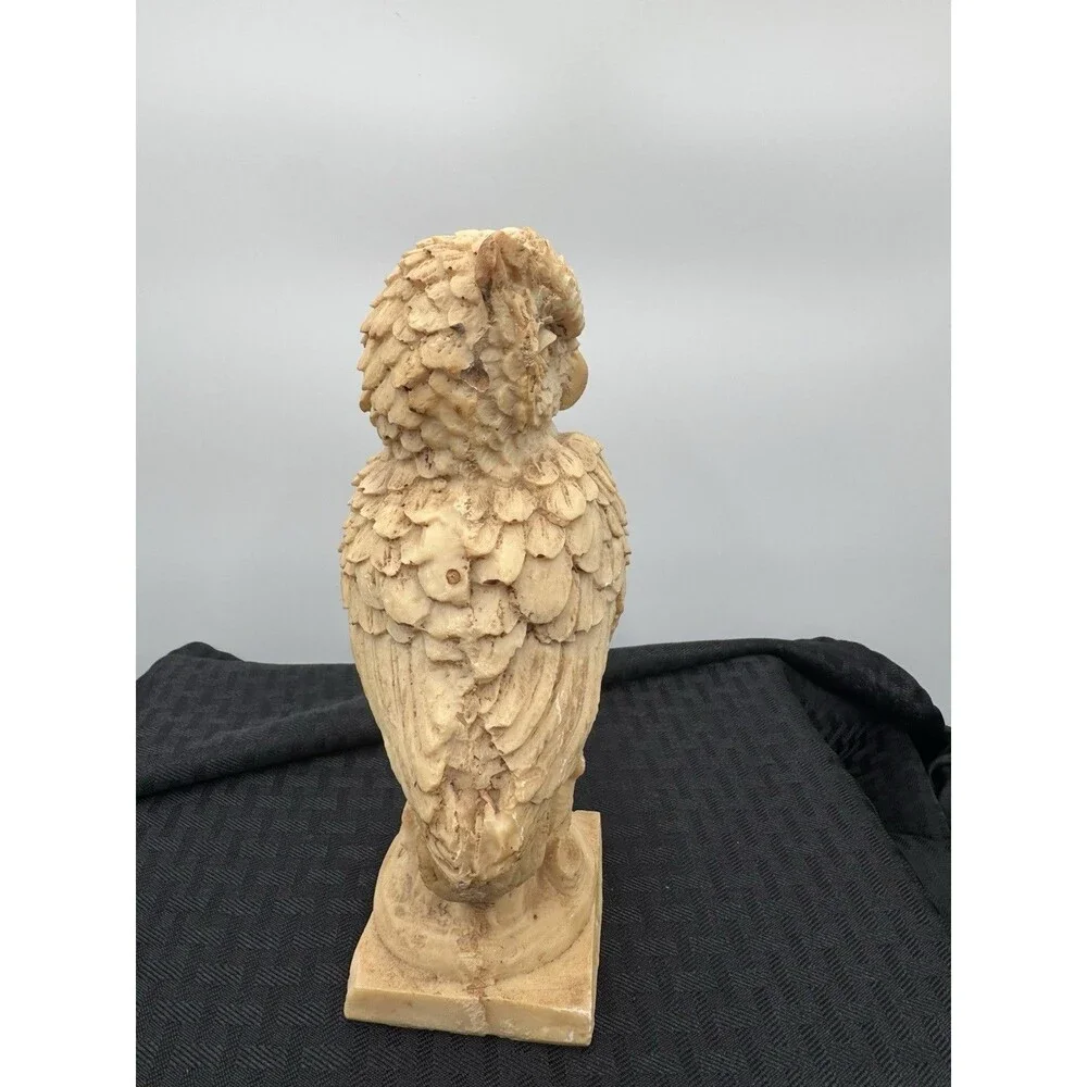 Vintage Resin Carved Owl